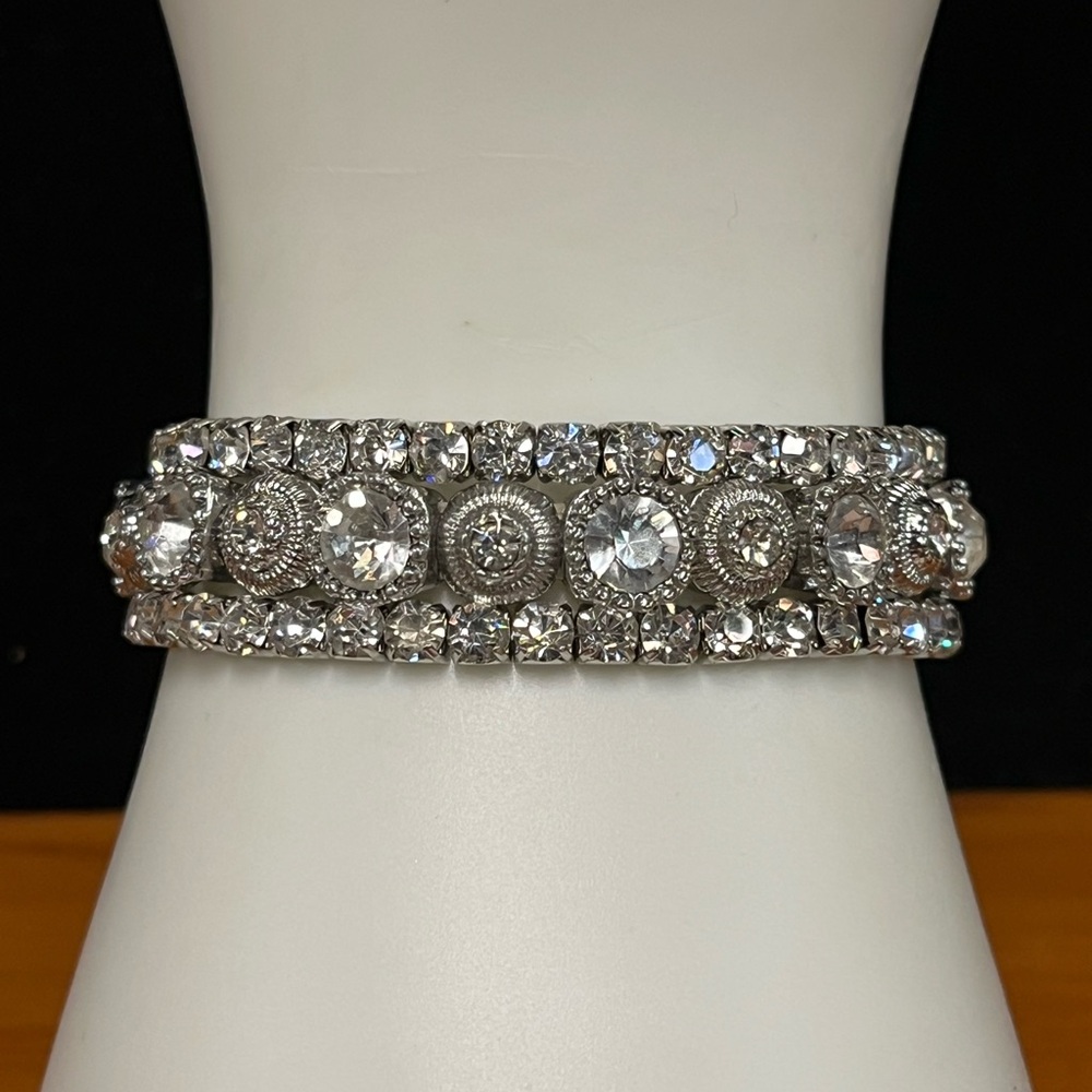 3 Stretch Rhinestone Bracelets